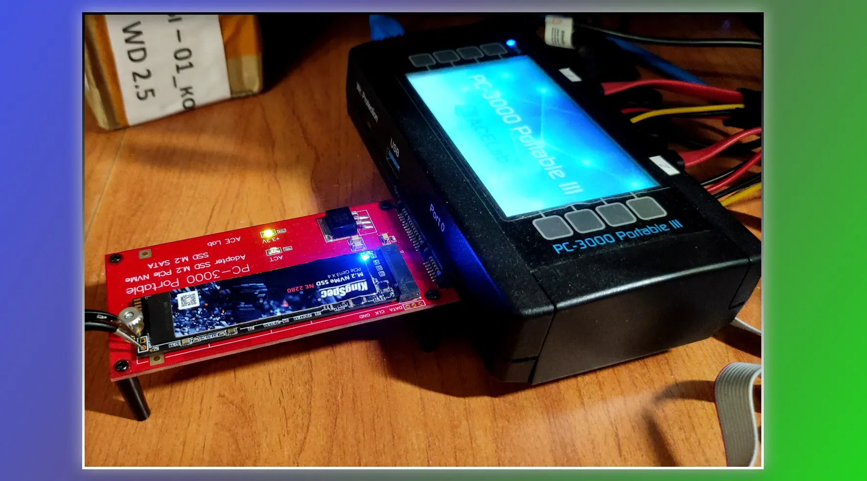 Используем оборудование PC-3000 Portable при восстановлении с ssd